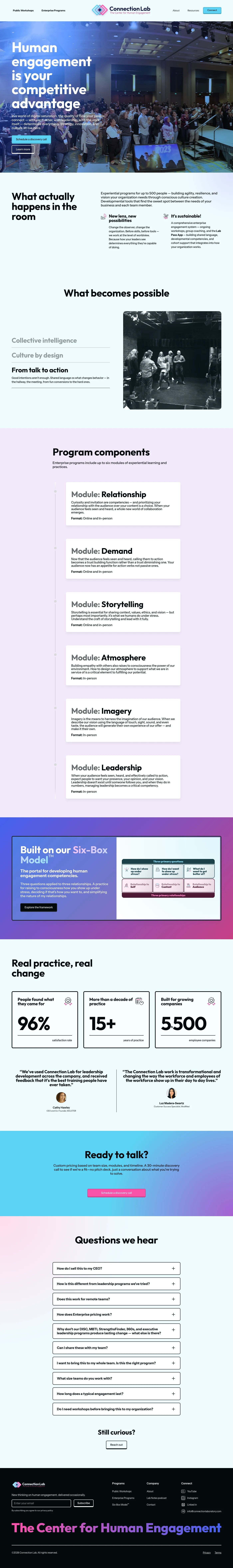 Enterprise Programs page, full page